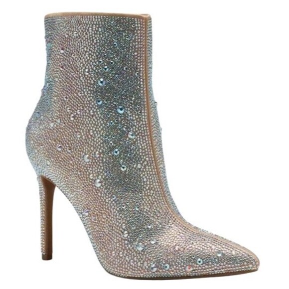 I.N.C. International Concepts Womens Reisa Zip-up Dress Booties, Silver, 10M - Picture 1 of 4